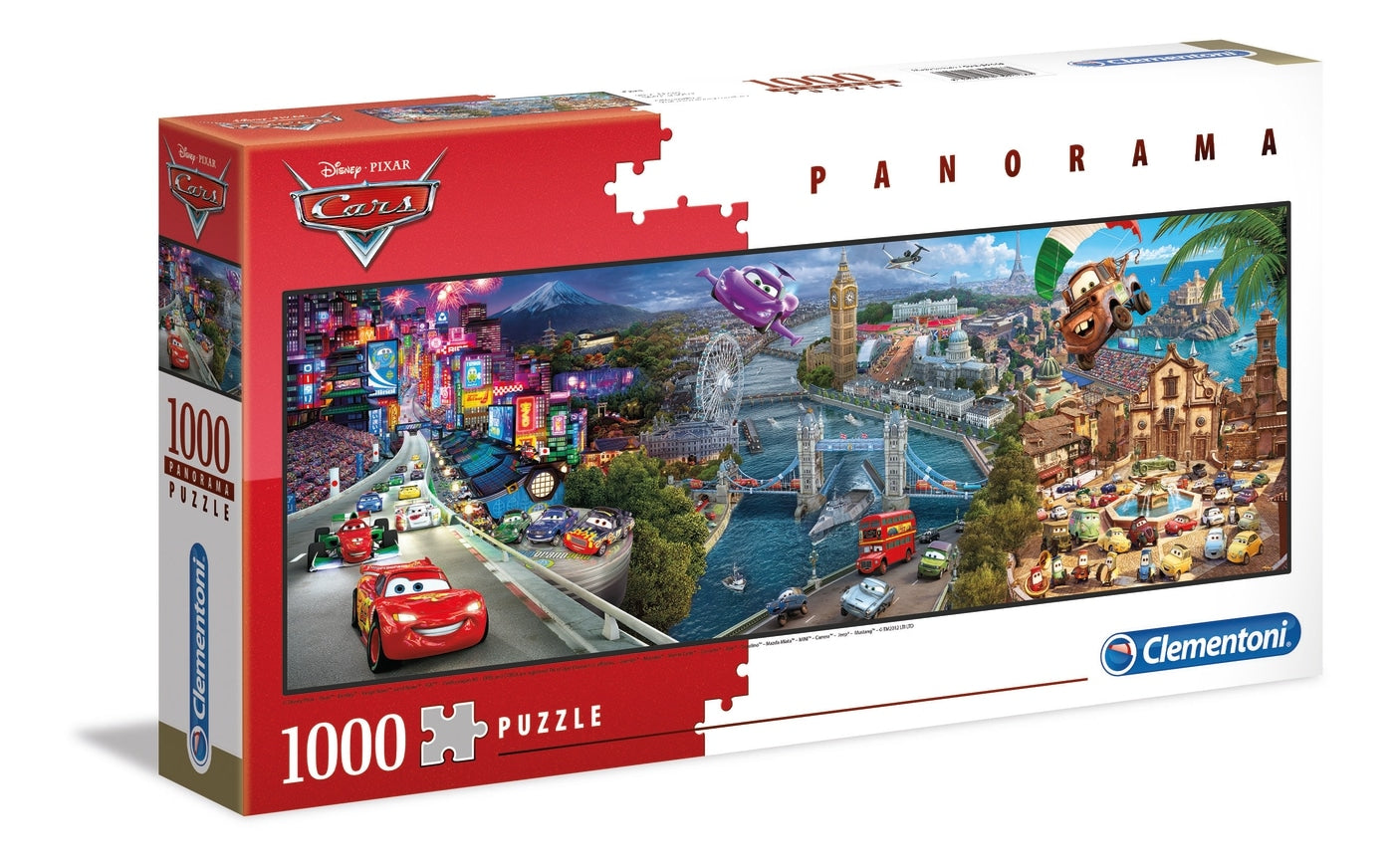 מכוניות פנורמה - פאזל 1000 חלקים פנורמי CLEMENTONI