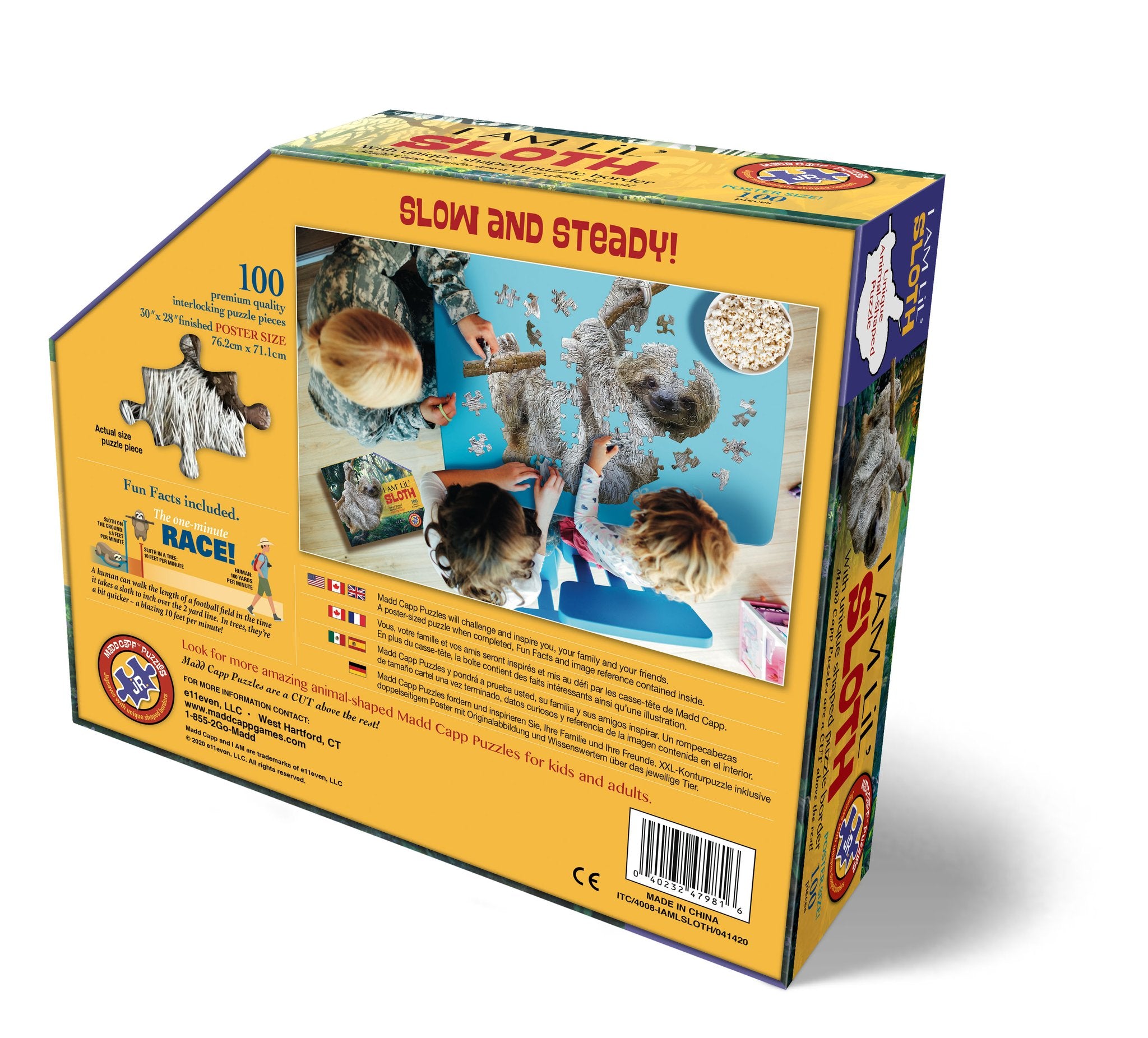 עצלן צעיר - פאזל צוּרני 100 חלקים