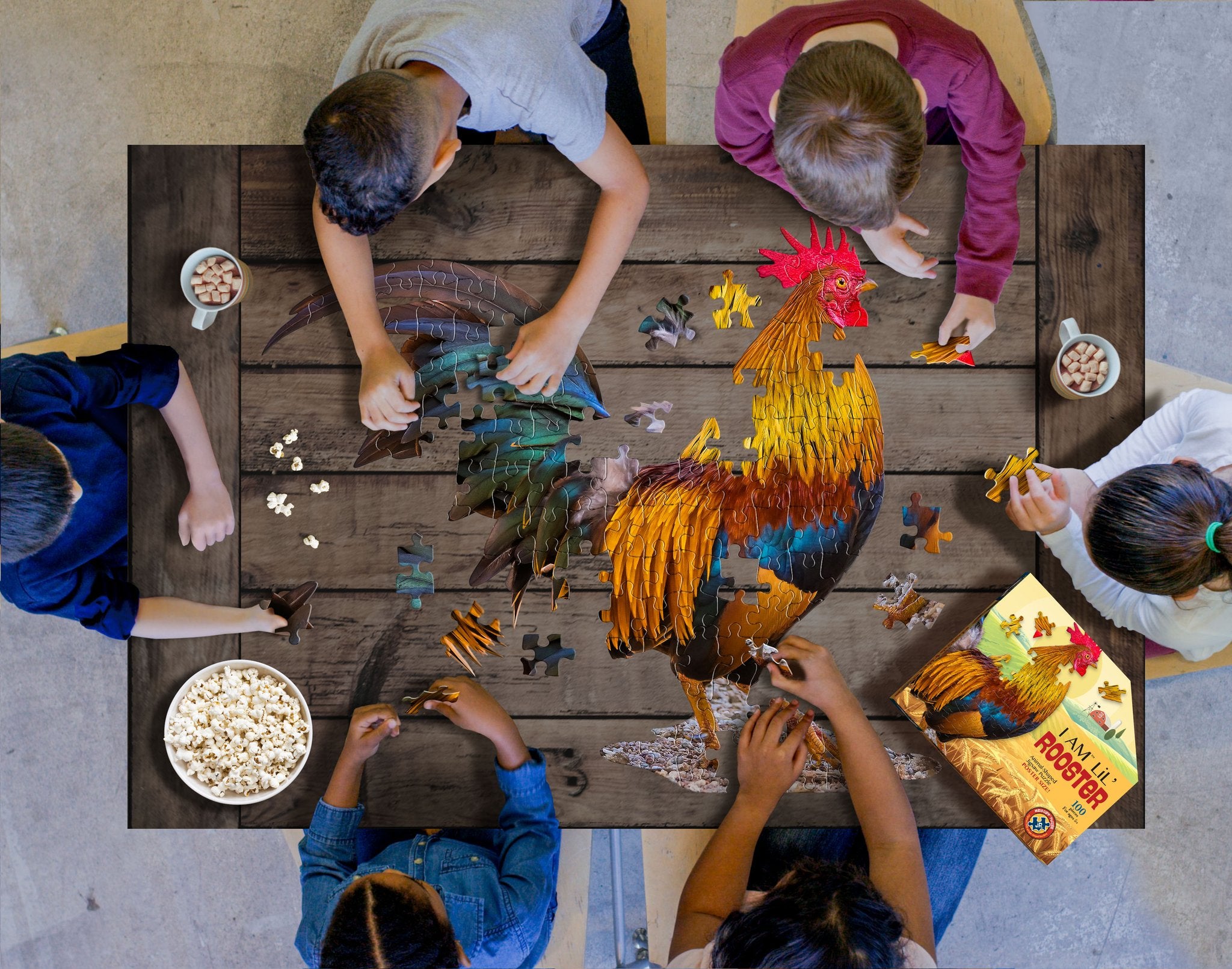 תרנגול צעיר - פאזל צוּרני 100 חלקים