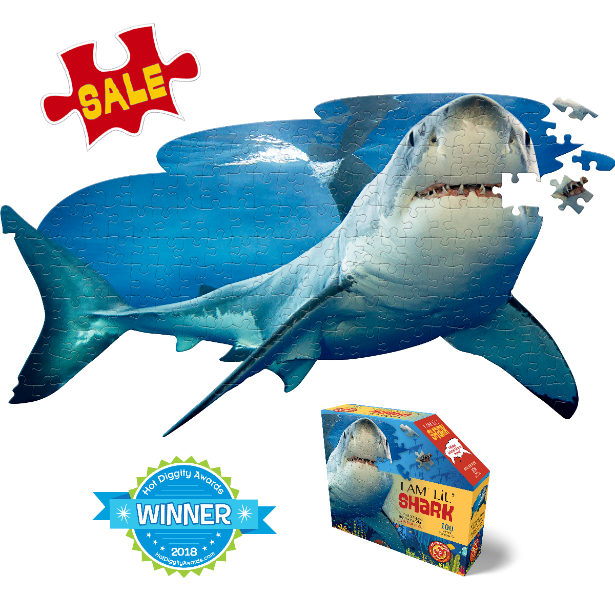 כריש צעיר - פאזל צוּרני 100 חלקים