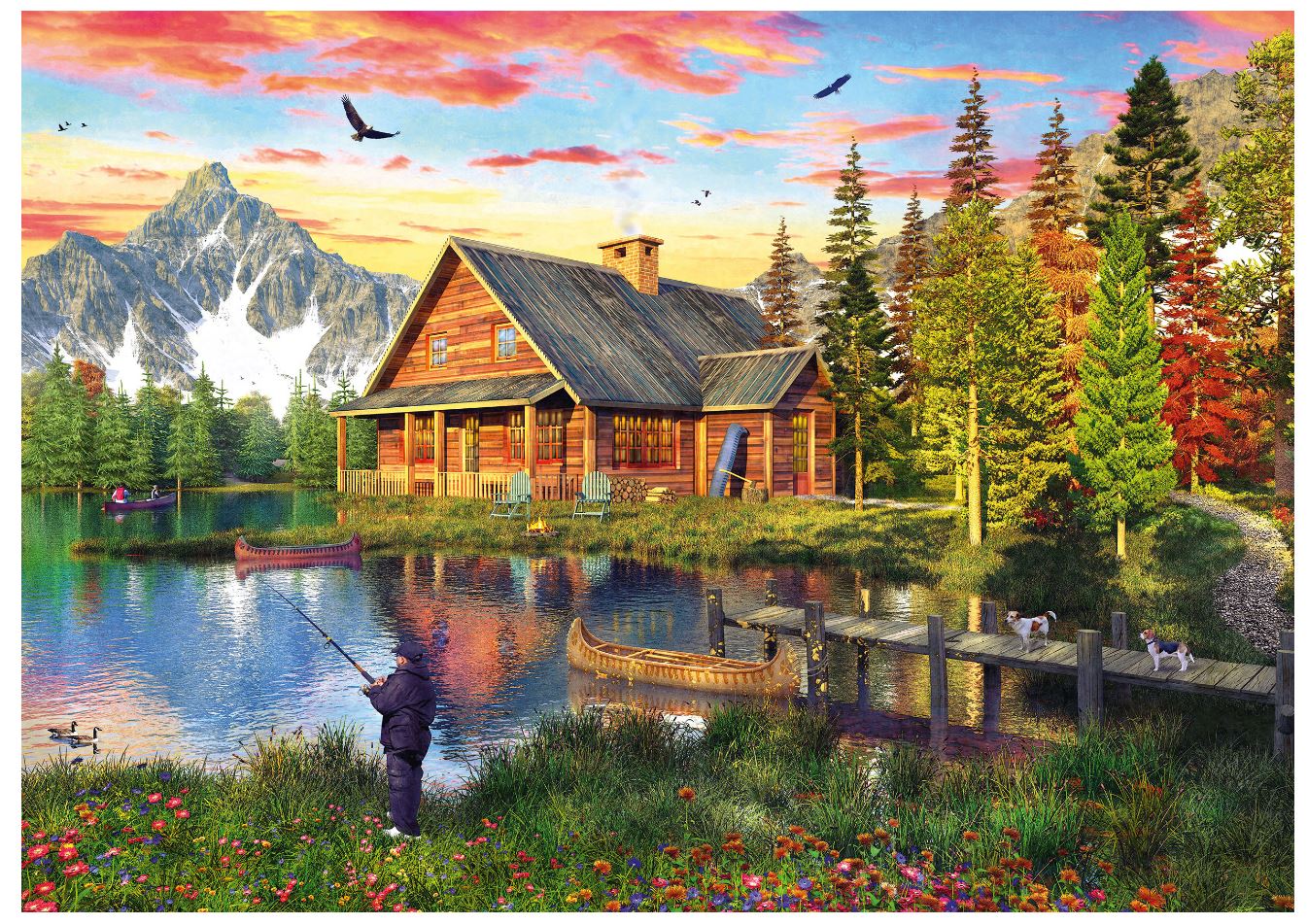 פאזל 500 חל׳ - דיג באגם