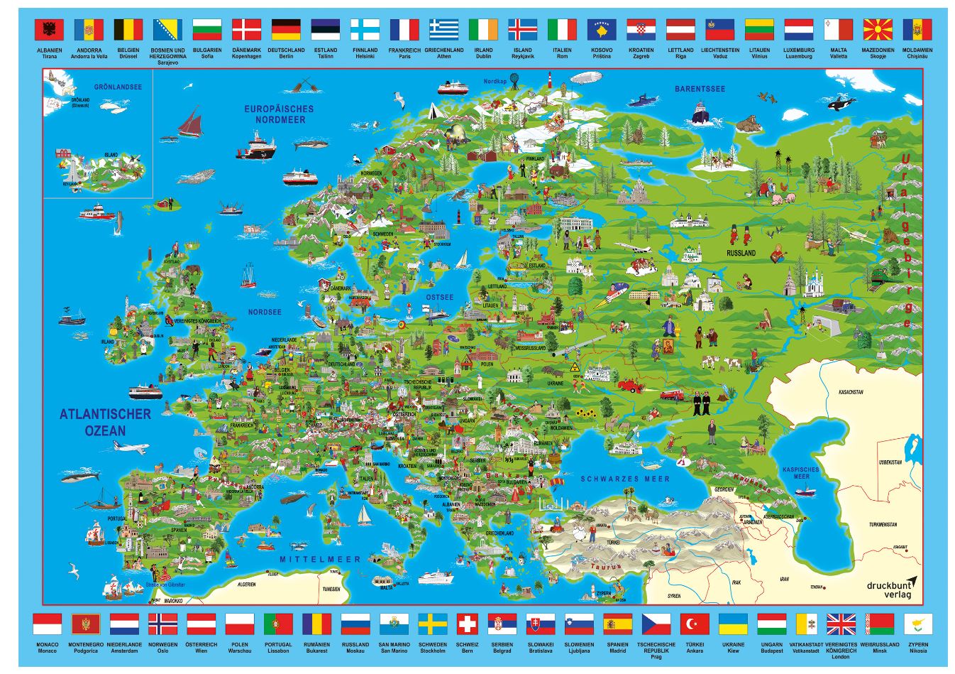 פאזל 500 חל׳ - מפת אירופה