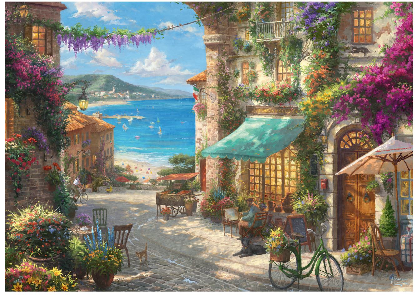 ת׳ומאס קינקייד: קפה בריביירה באיטלקית, פאזל 1000 חלקים