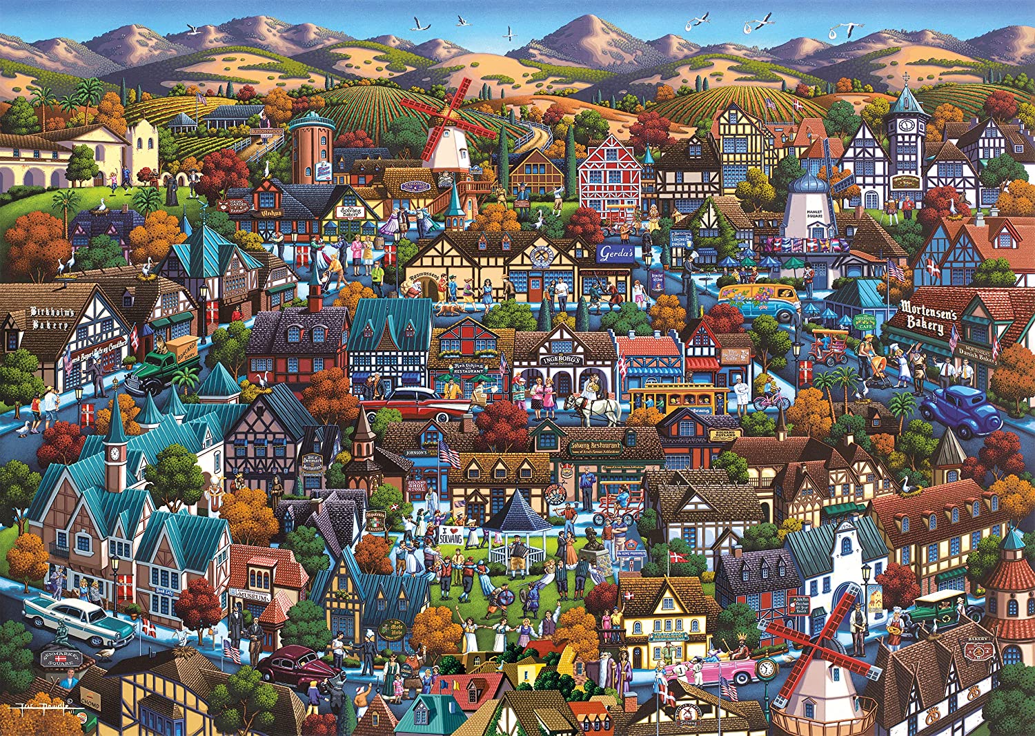 Dowdle: עיירה בדנמרק, פאזל 1000 חלקים