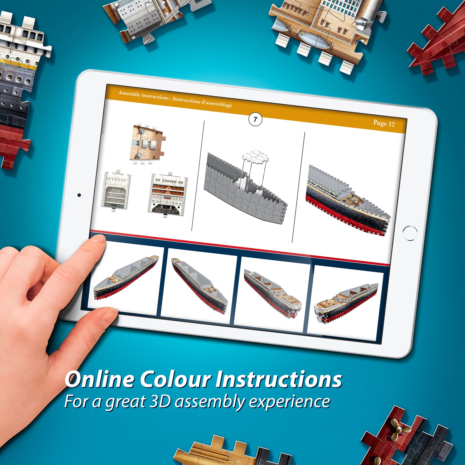 הטיטניק - פאזל תלת מימד 440 חלקים