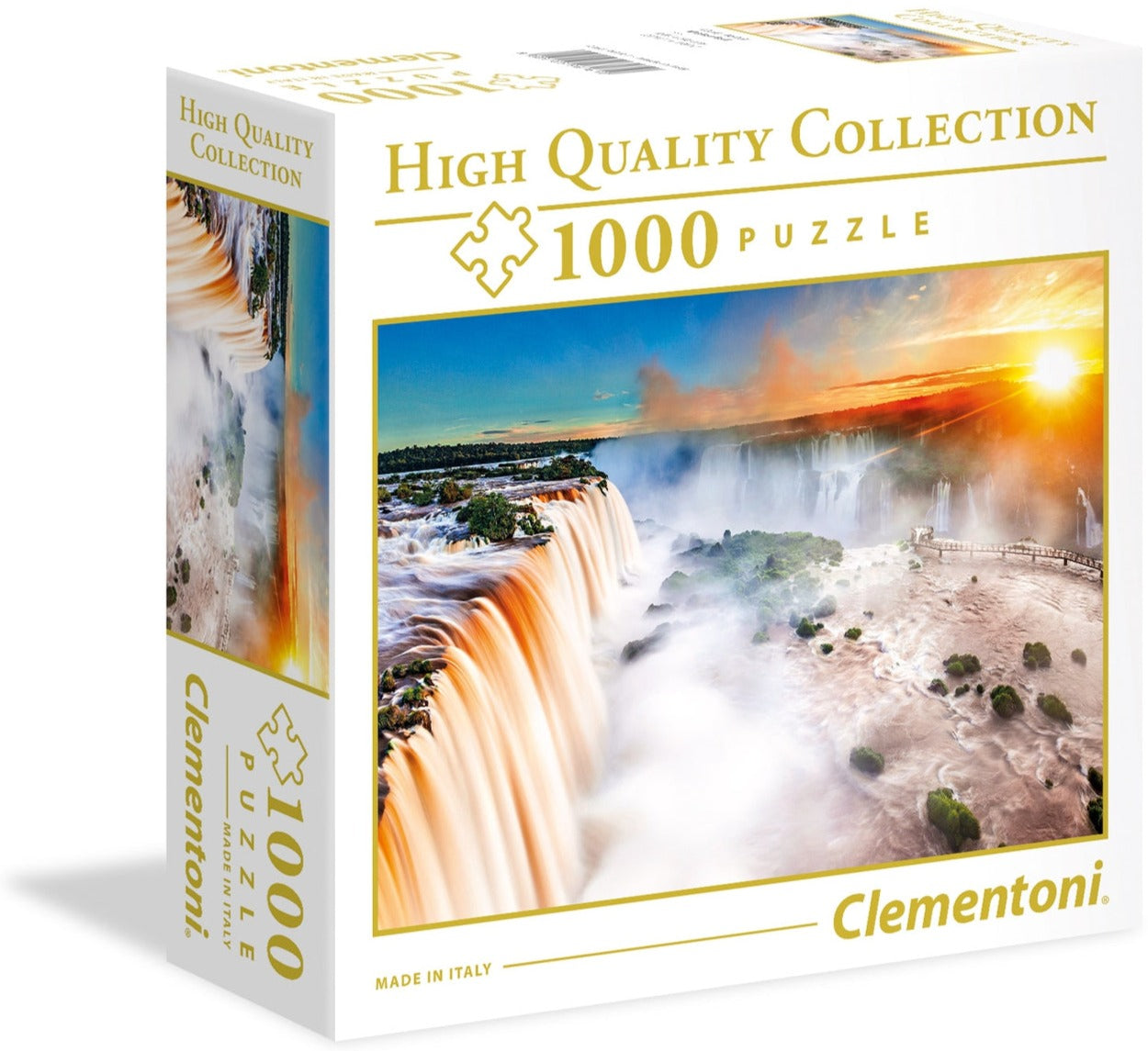 מפלי האיגוואסו - פאזל 1000 חלקים בקופסא מרובעת CLEMENTONI