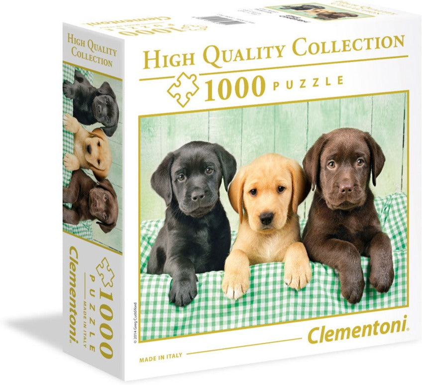 שלישיית לברדור - פאזל 1000 חלקים בקופסא מרובעת CLEMENTONI