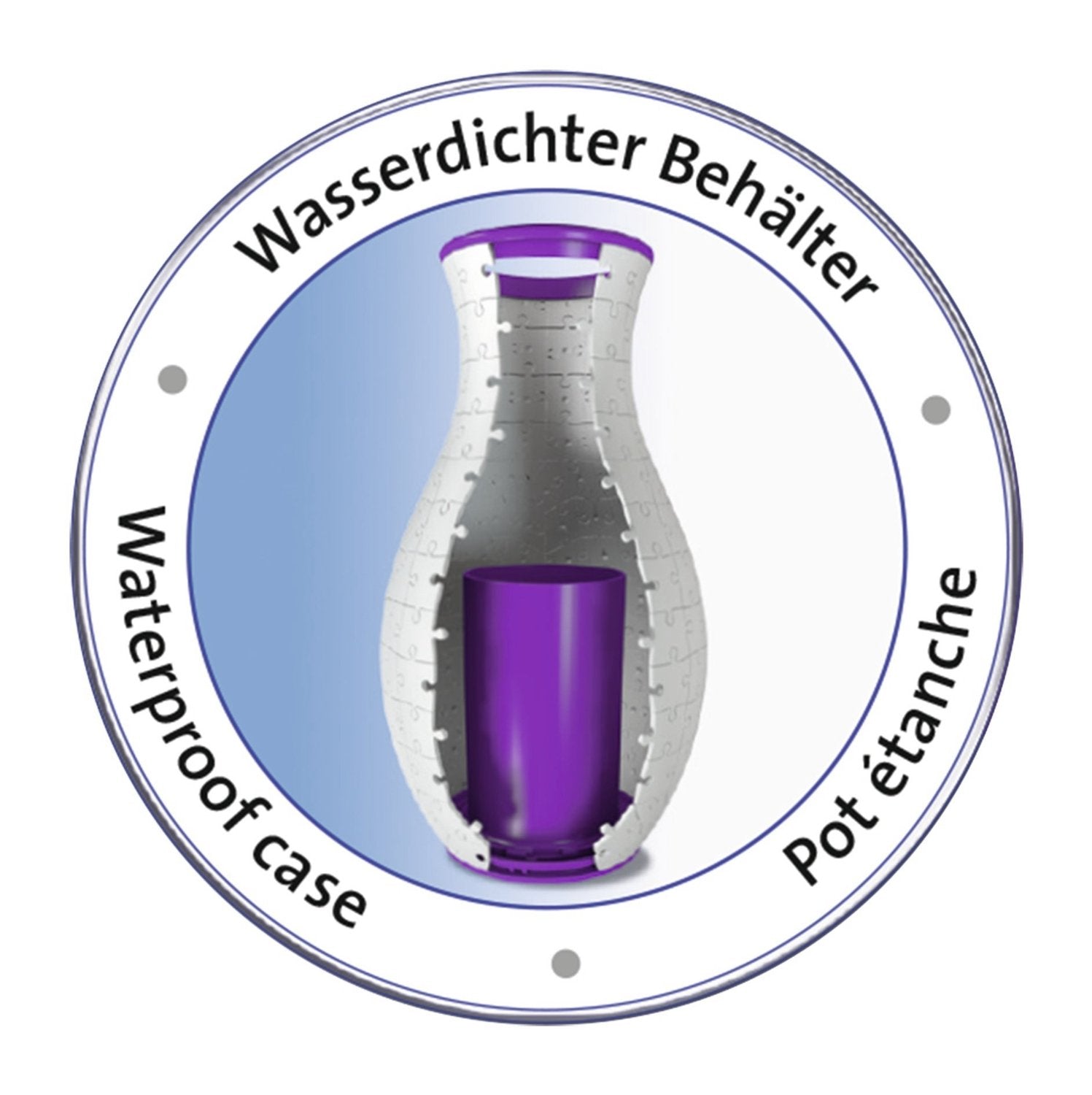 פאזל 3D - אגרטל פרחים - 216 חלקים - קולקציית Girly Girl