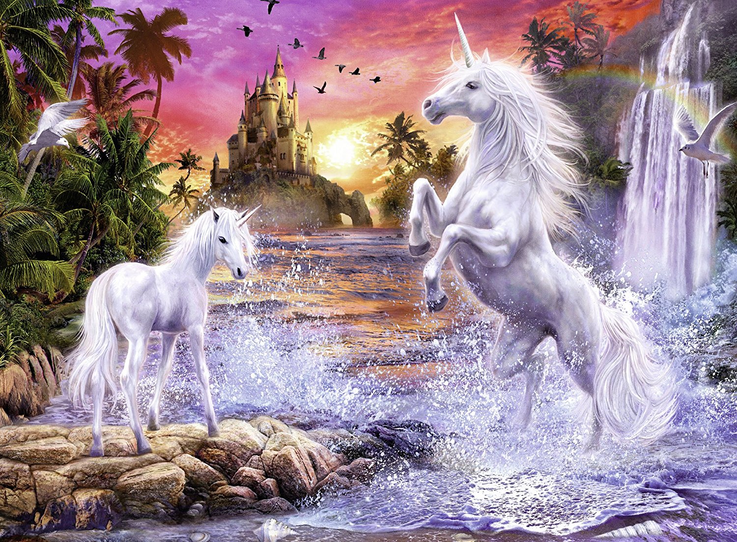 חד-קרן על שפת הנהר - זוהר בחושך!