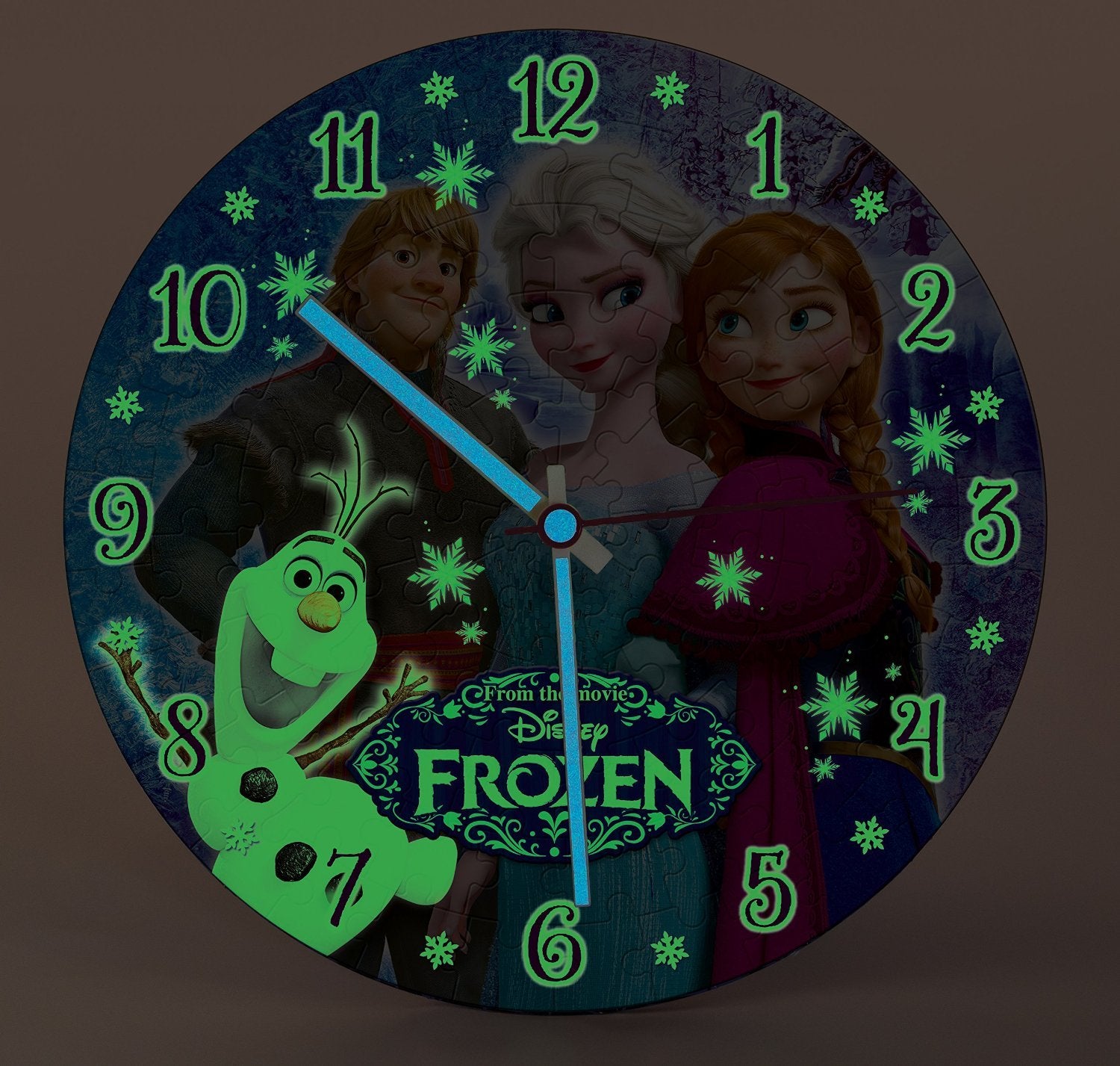 פרוזן- פאזל שעון זוהר בחושך!