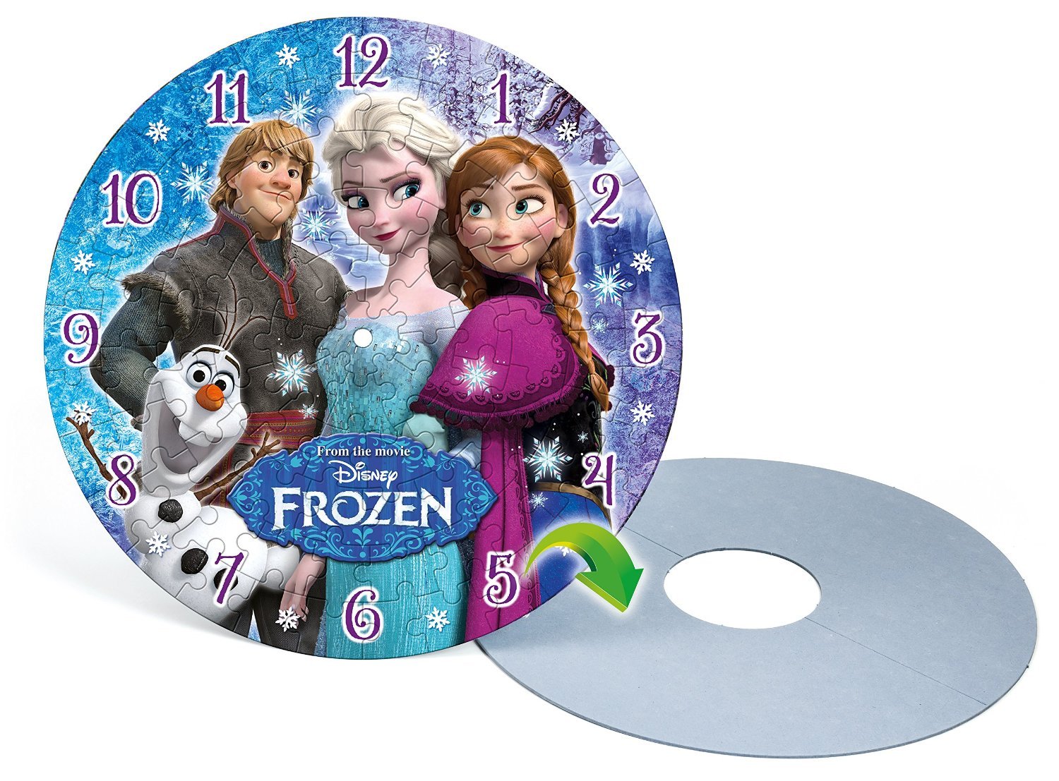 פרוזן- פאזל שעון זוהר בחושך!