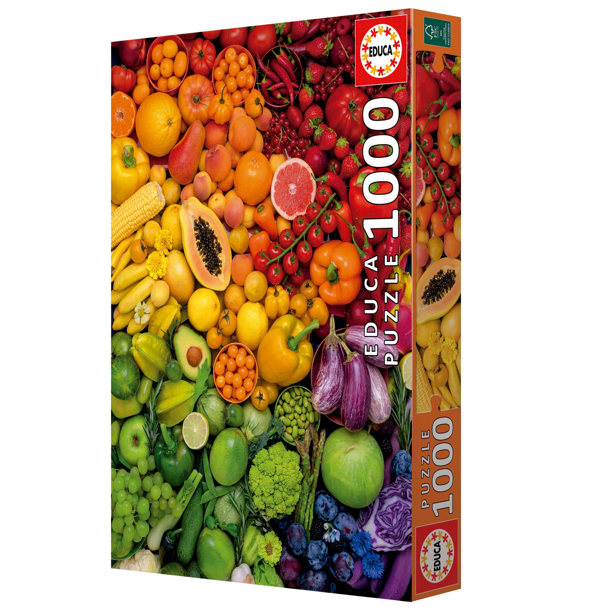 ויטמינים בצבעים - פאזל 1000 חלקים EDUCA