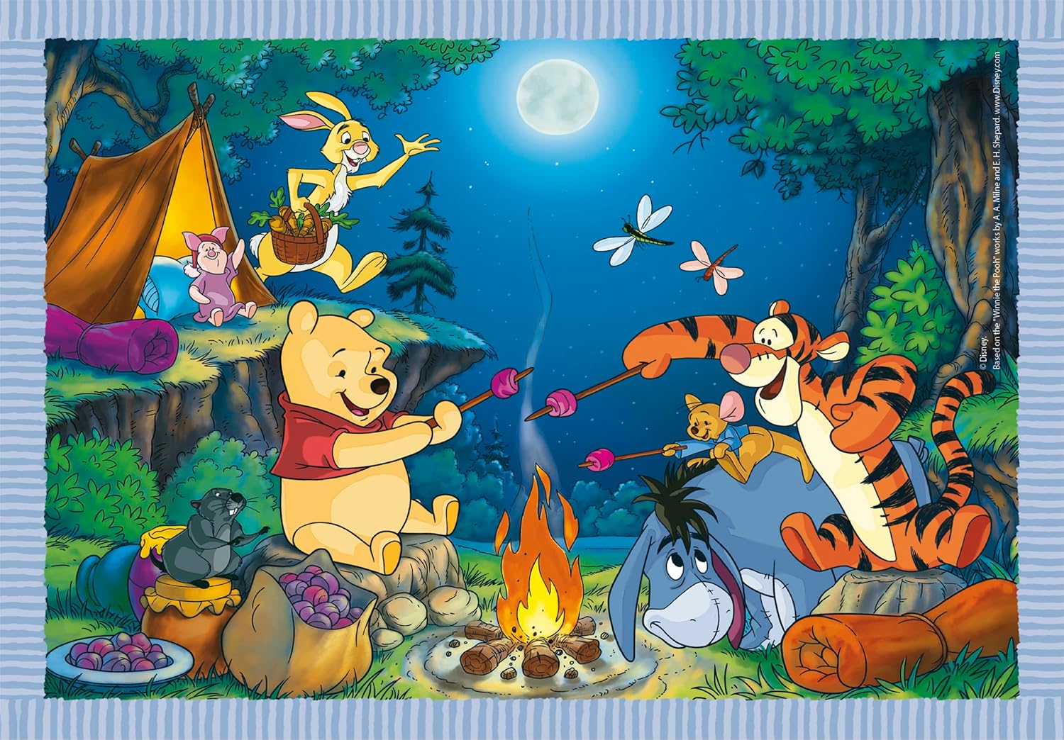 פו הדב - 4 פאזלים של 12 עד 24 חלקים CLEMENTONI