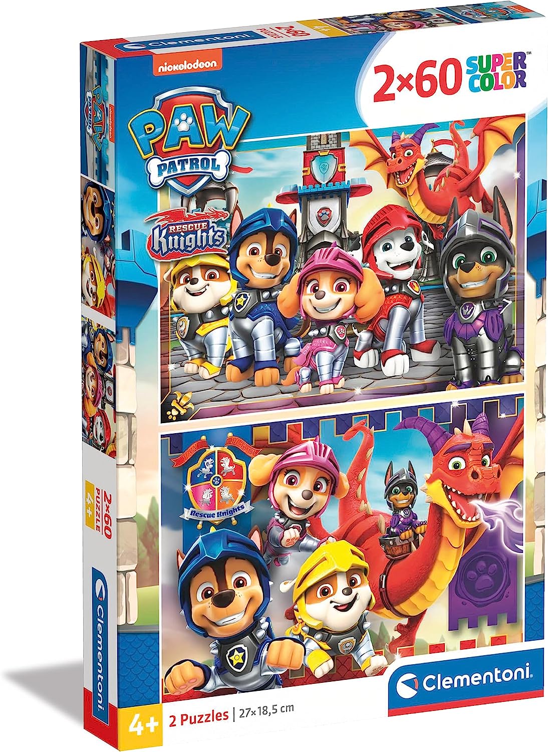 מפרץ ההרפתקאות, אבירי הפטרול - 2 פאזלים של 60 חלקים CLEMENTONI