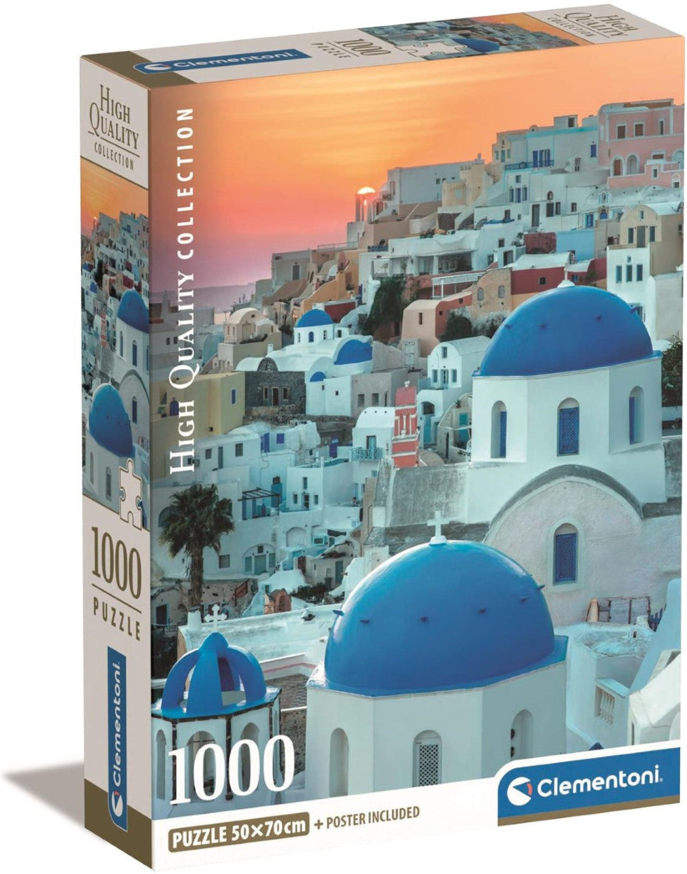סנטוריני - פאזל 1000 חלקים CLEMENTONI