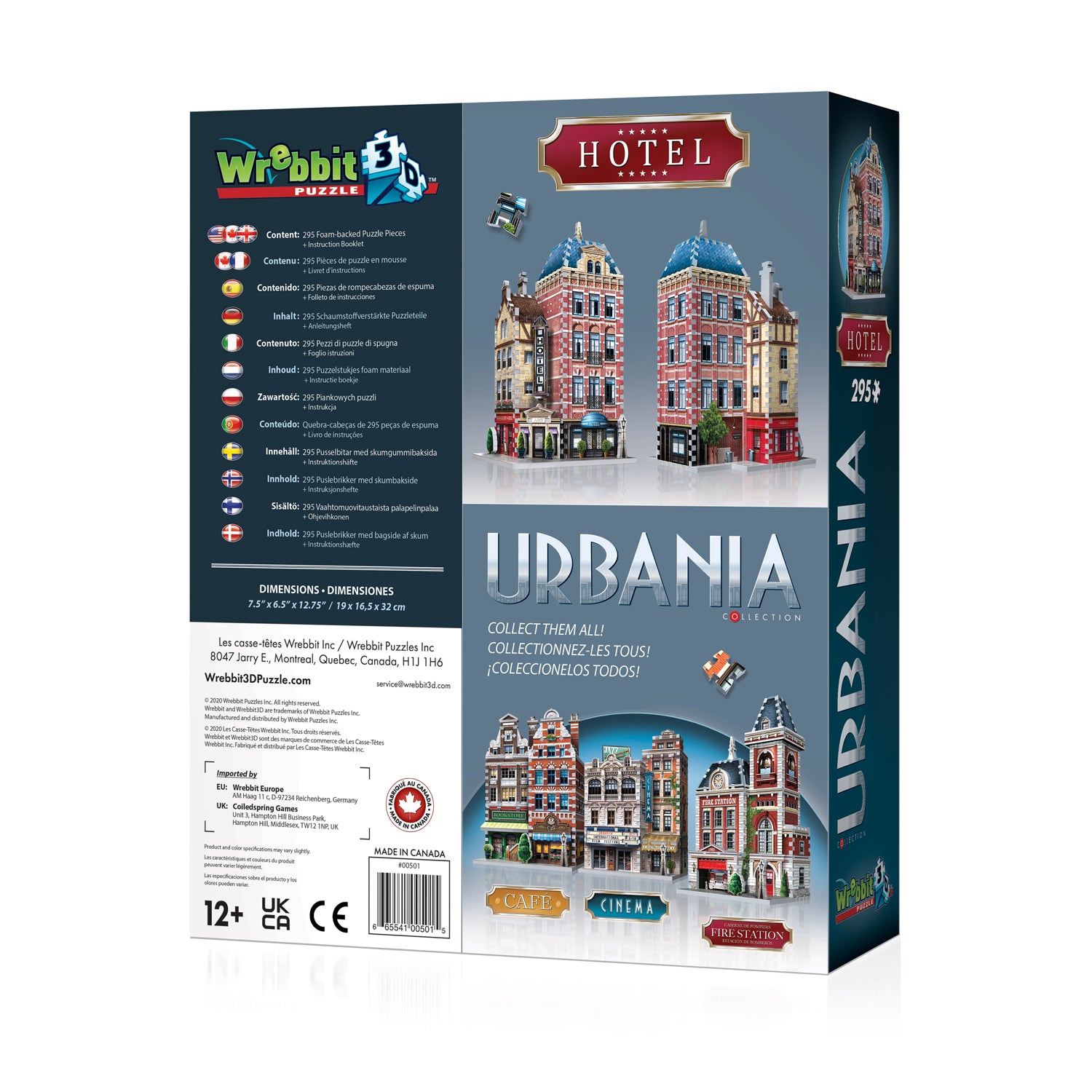 קולקציית URBANIA: בית מלון - פאזל 295 חלקים תלת מימד