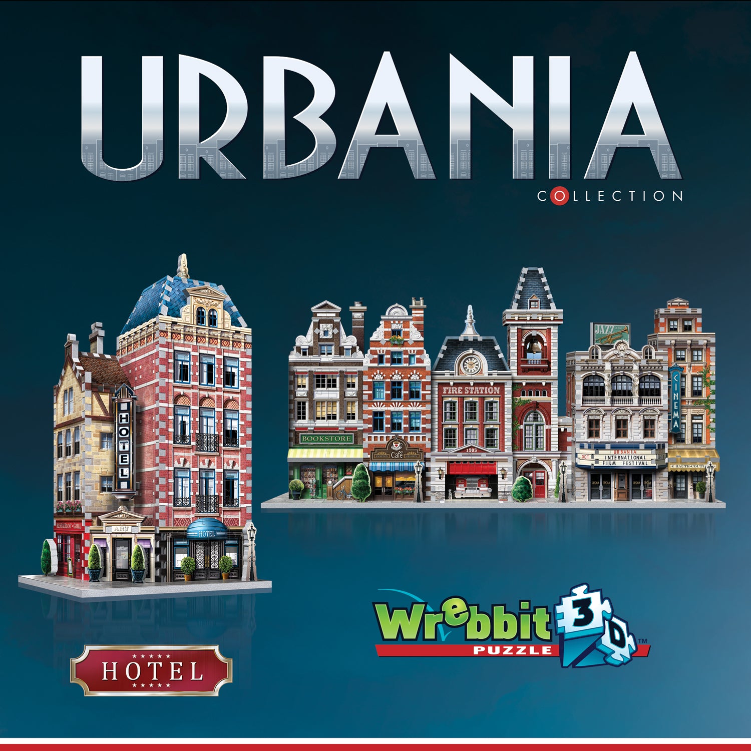 קולקציית URBANIA: בית מלון - פאזל 295 חלקים תלת מימד