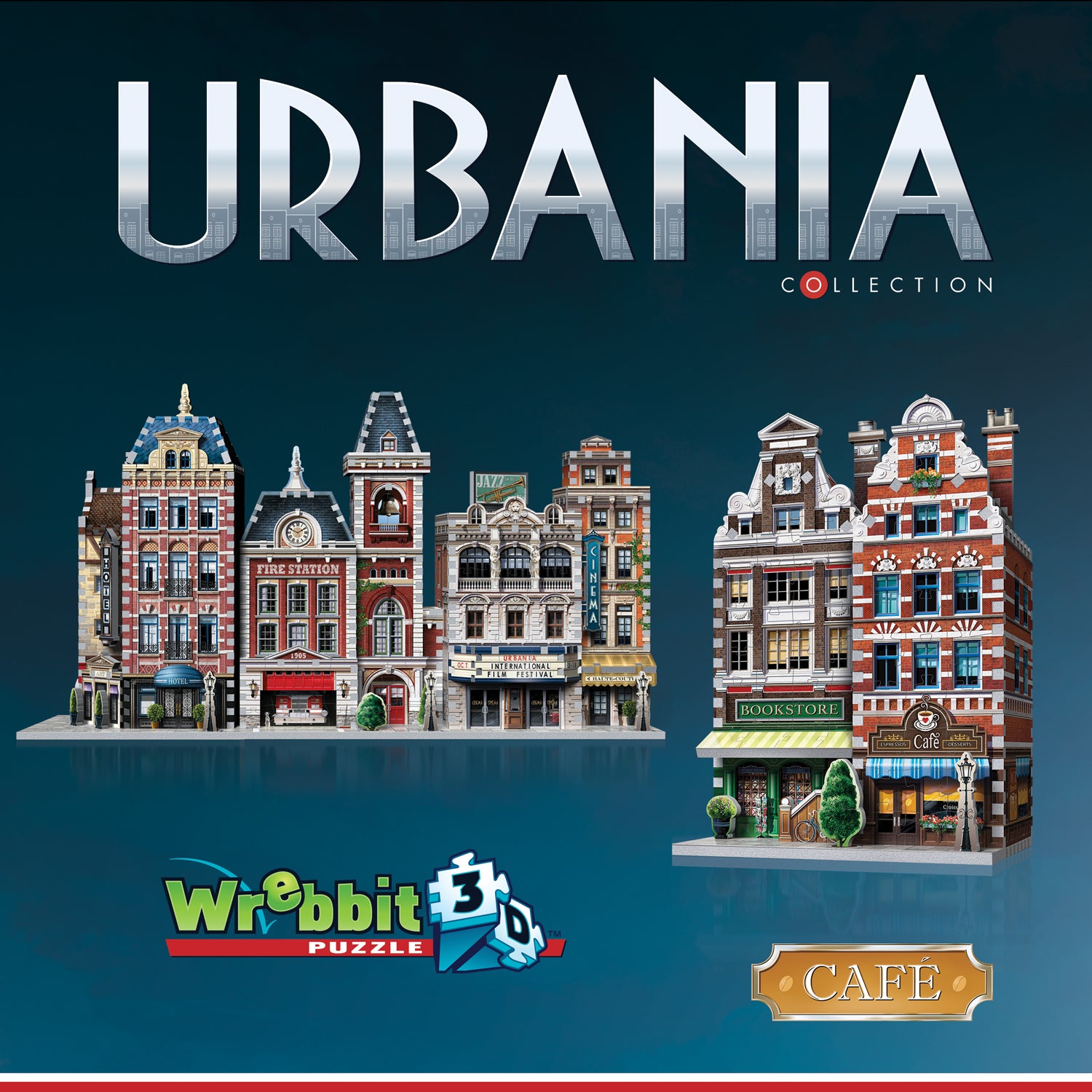 קולקציית URBANIA: בית קפה - פאזל 285 חלקים תלת מימד