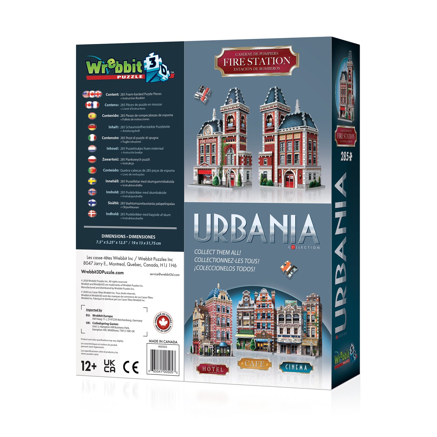 קולקציית URBANIA: בית לוחמי האש - פאזל 285 חלקים תלת מימד