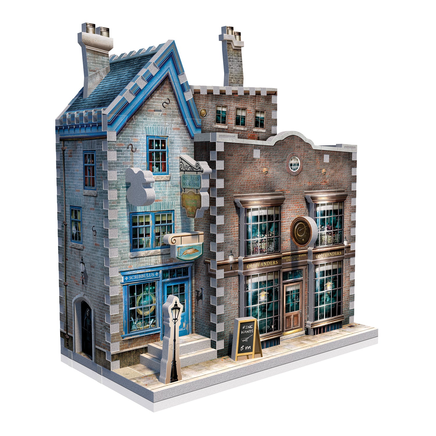 הארי פוטר, קולקציית Diagon Alley™: חנות השרביטים של אוליבנדר - פאזל תלת מימד 295 חלקים