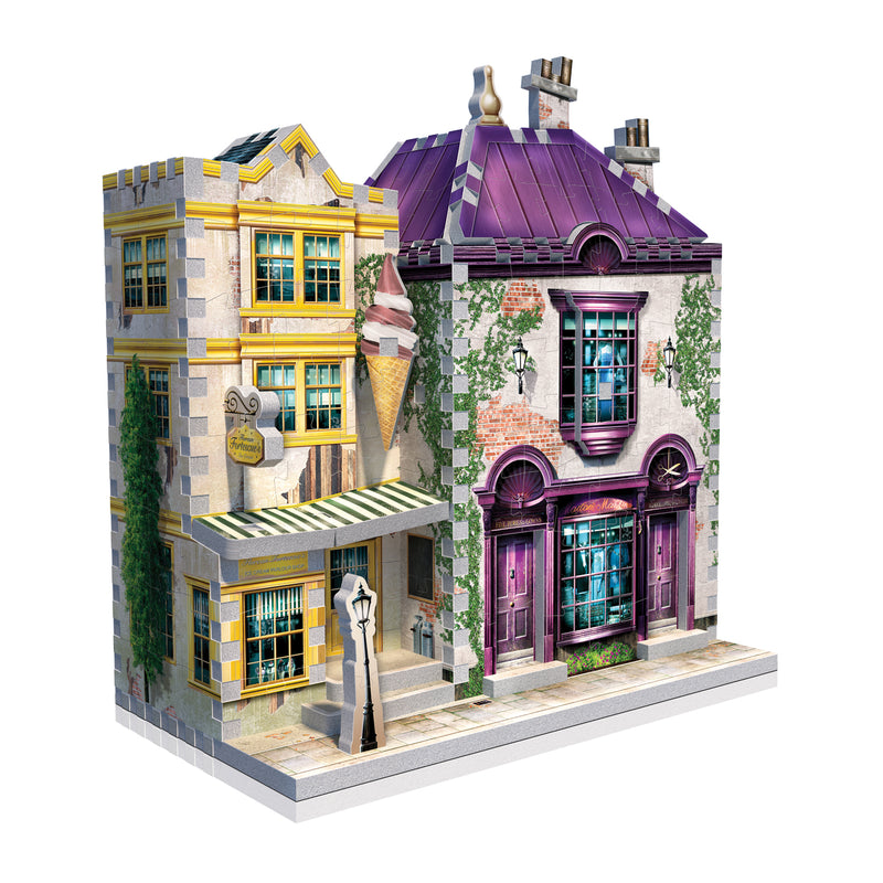 הארי פוטר, קולקציית Diagon Alley™: החנות של מאדאם מלקין והגלידה של פלורין - פאזל 290 חלקים תלת מימד