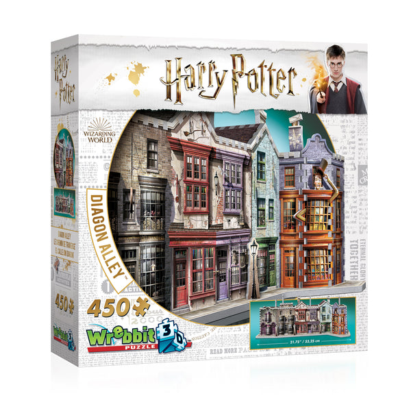הארי פוטר, קולקציית Diagon Alley™: סמטת דיאגון™ - פאזל תלת מימד 450 חלקים