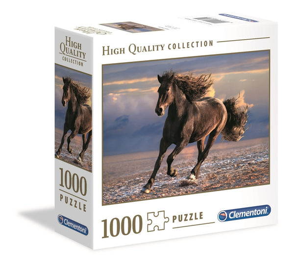 סוס פראי - פאזל 1000 חלקים בקופסא מרובעת CLEMENTONI