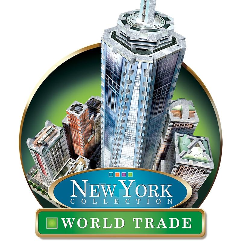 פאזל תלת-מימד 875 חל' - מרכז הסחר העולמי', ניו-יורק