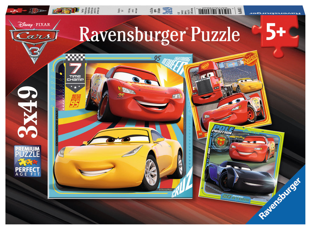פאזל 3X49 חל' - CARS 3