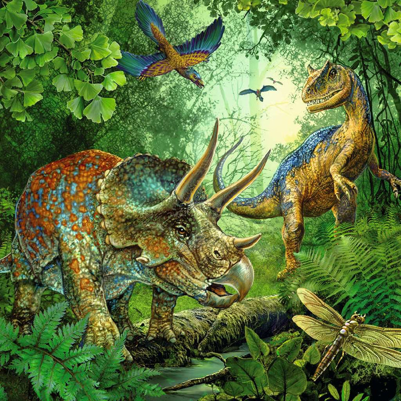 קסם הדינוזאורים - 3 פאזלים של 49 חלקים