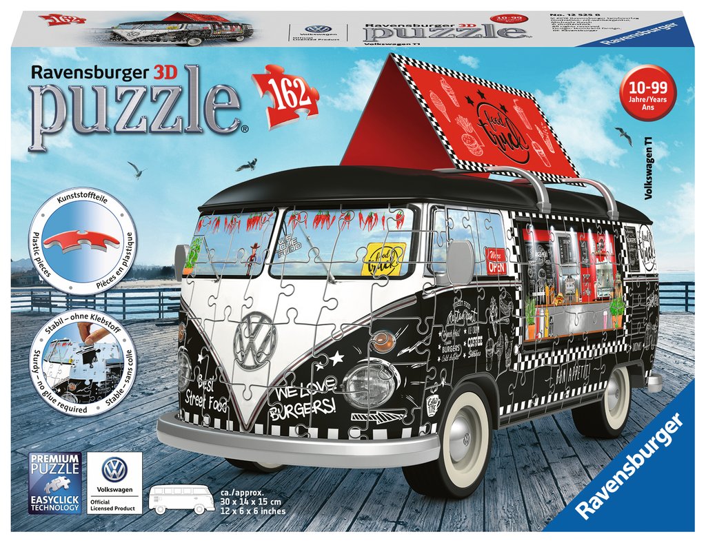 פאזל תלת-מימד 162 חל' - אוטובוס מזון VW-