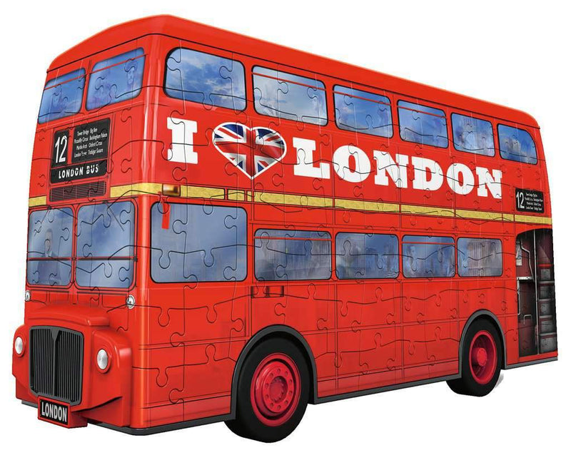 פאזל תלת מימד 216 חל' - אוטובוס קומותיים אדום בלונדון