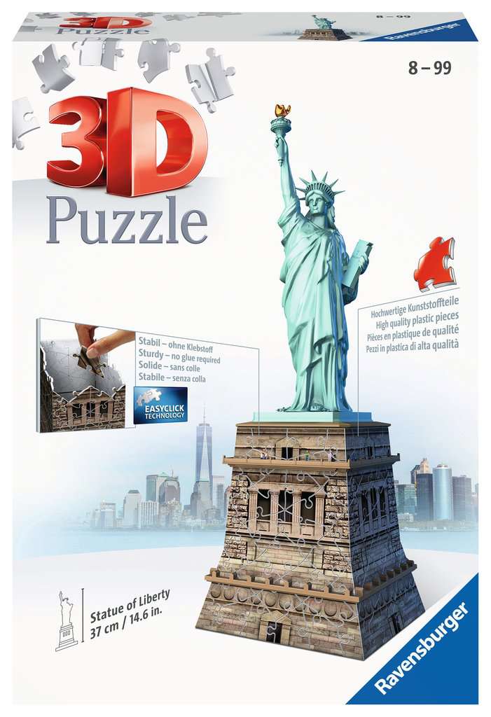 פאזל 3D - פסל החירות - 108 חלקים
