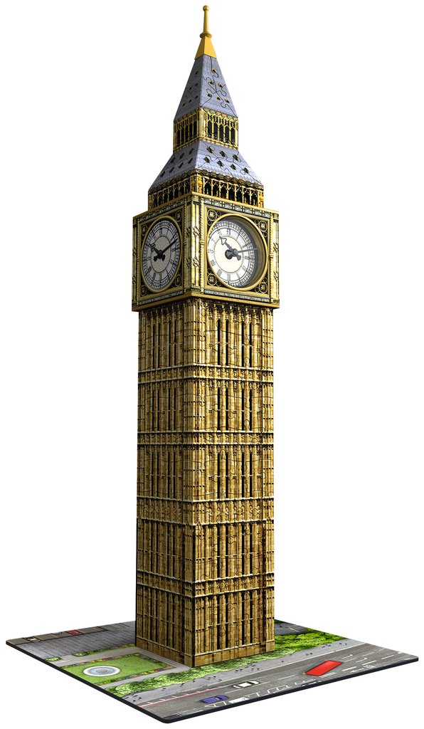 פאזל 3D - הביג-בן, לונדון, 216 חלקים - כולל שעון אמיתי!