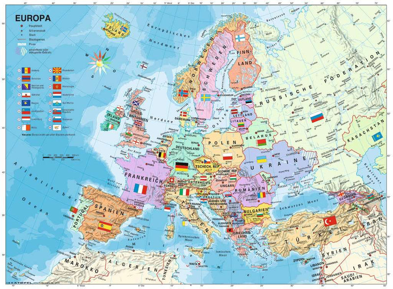 אירופה, מפה פוליטית