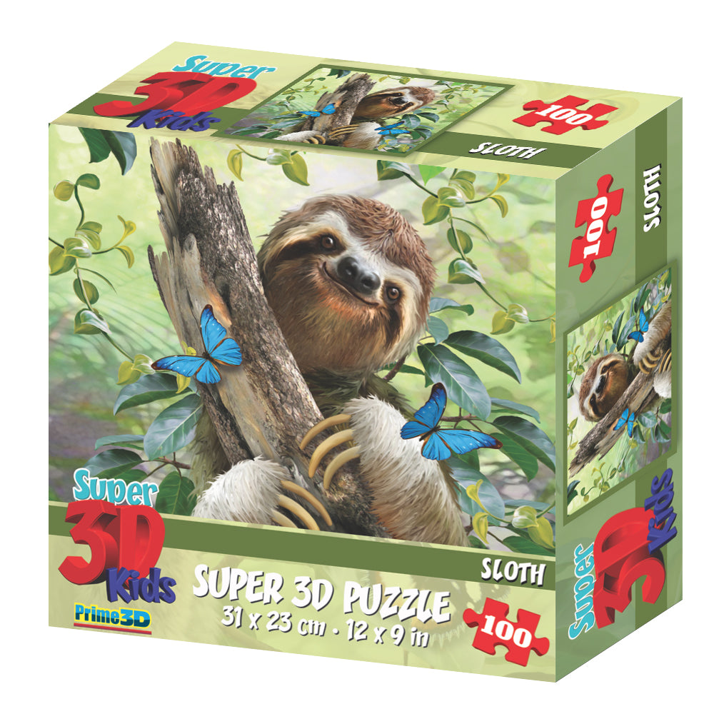 פאזל 3D אופטי 48 חלקים עצלן
