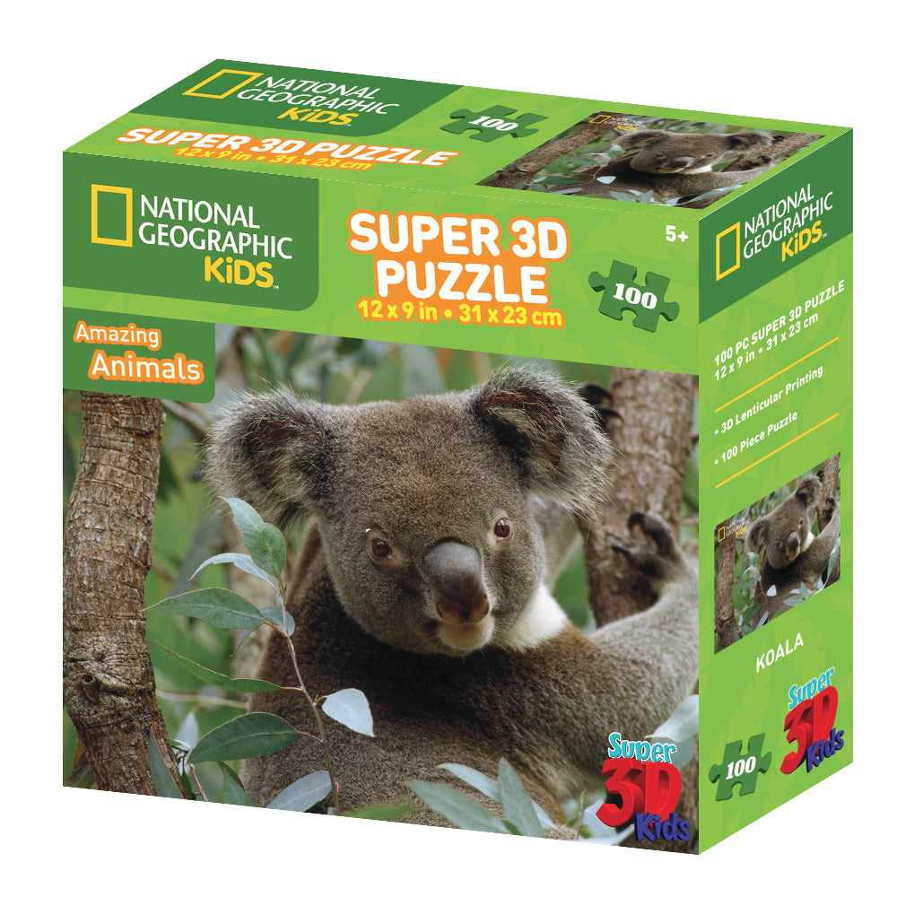 פאזל 3D אופטי 100 חלקים קואלה National Geographic