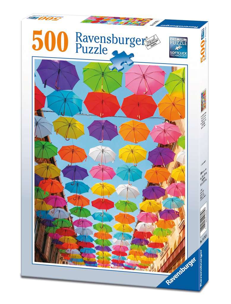 פאזל 500 חל' - מטריות צבעוניות