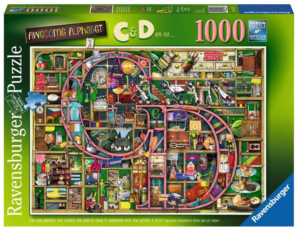 קולין ת׳ומפסון: אלפאבית מסקרן, C-D - פאזל 1000 חלקים