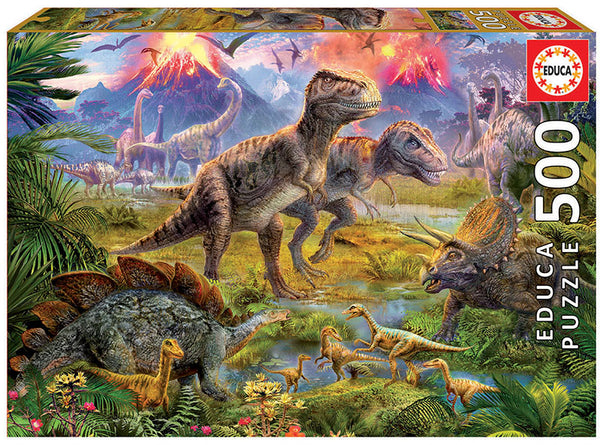 אסיפת דינוזאורים - פאזל 500 חלקים EDUCA