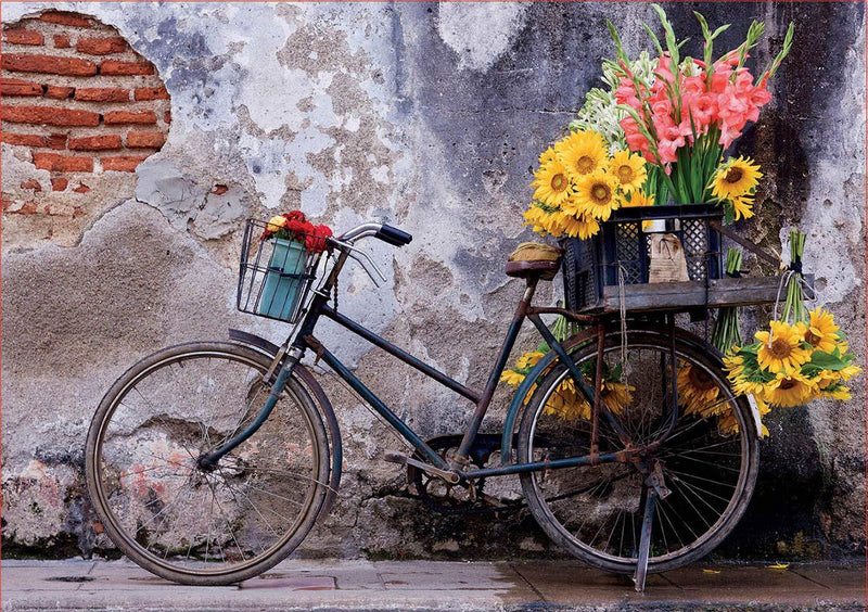 אופניים עם פרחים - פאזל 500 חלקים EDUCA