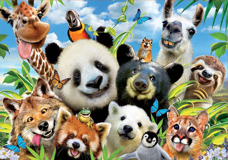 סלפי חיות, סידרת Selfies - פאזל 1000 חלקים EDUCA