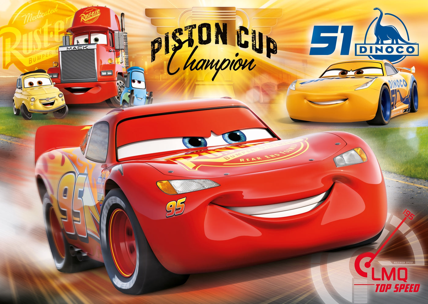פאזל רצפה 60 חל׳ - CARS 3