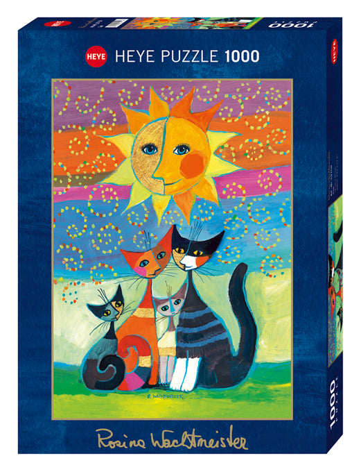 שמש, איור - מוזהב, פאזל 1000 חלקים