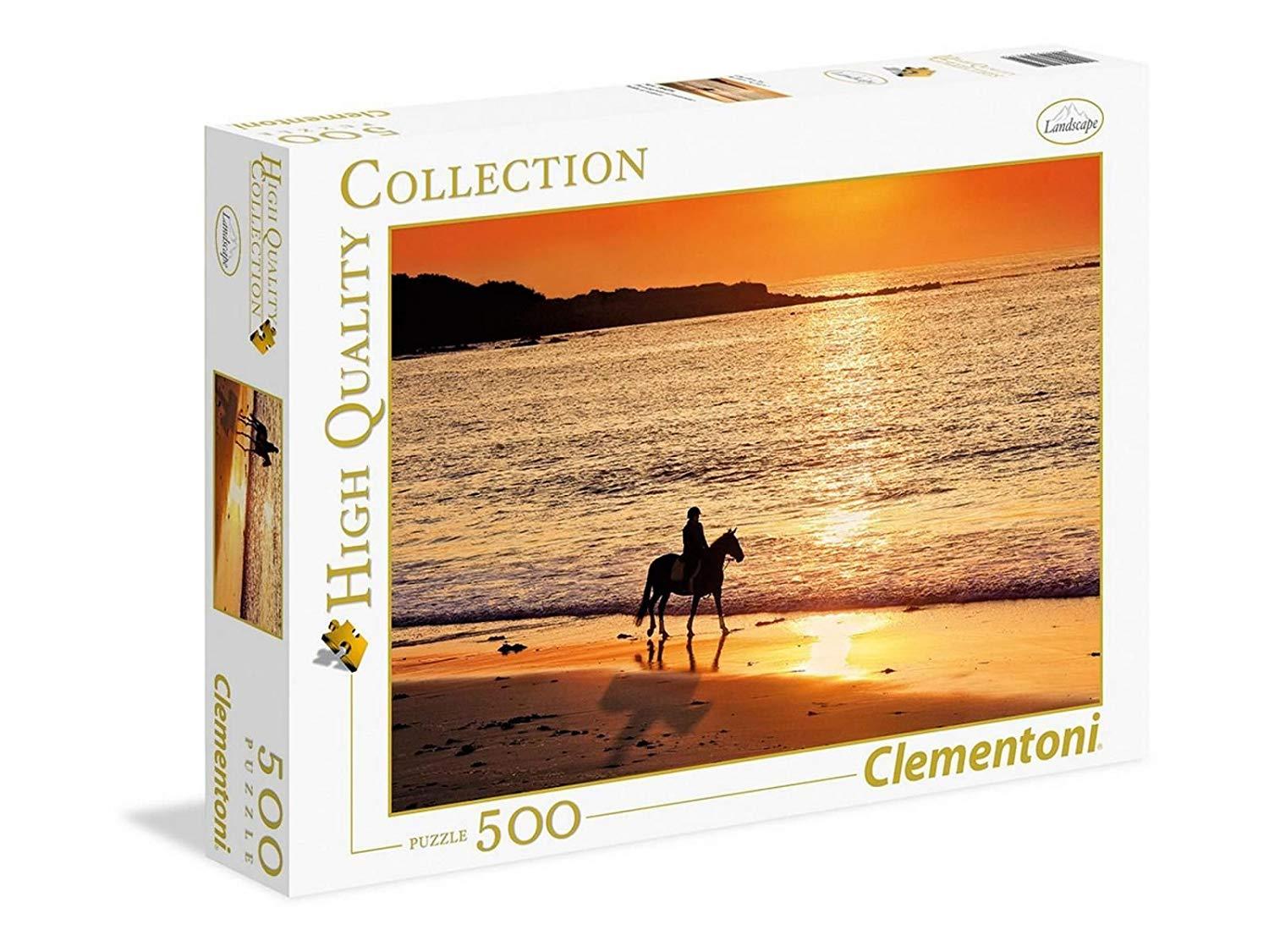 רוכב בשקיעה - פאזל 500 חלקים CLEMENTONI