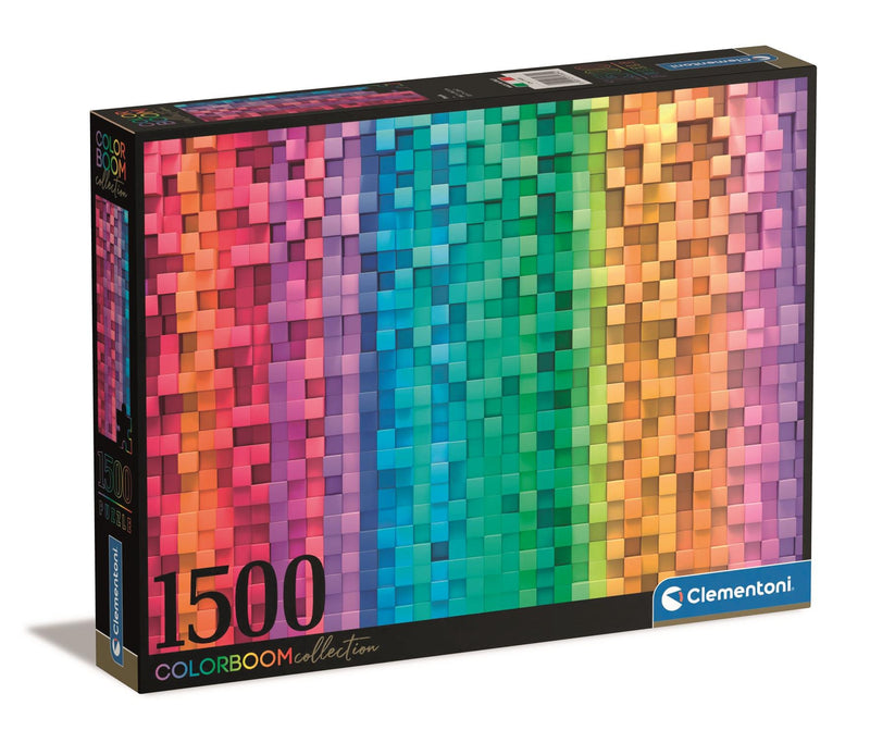 פיקסלים, סדרת COLORBOOM - פאזל 1500 חלקים CLEMENTONI