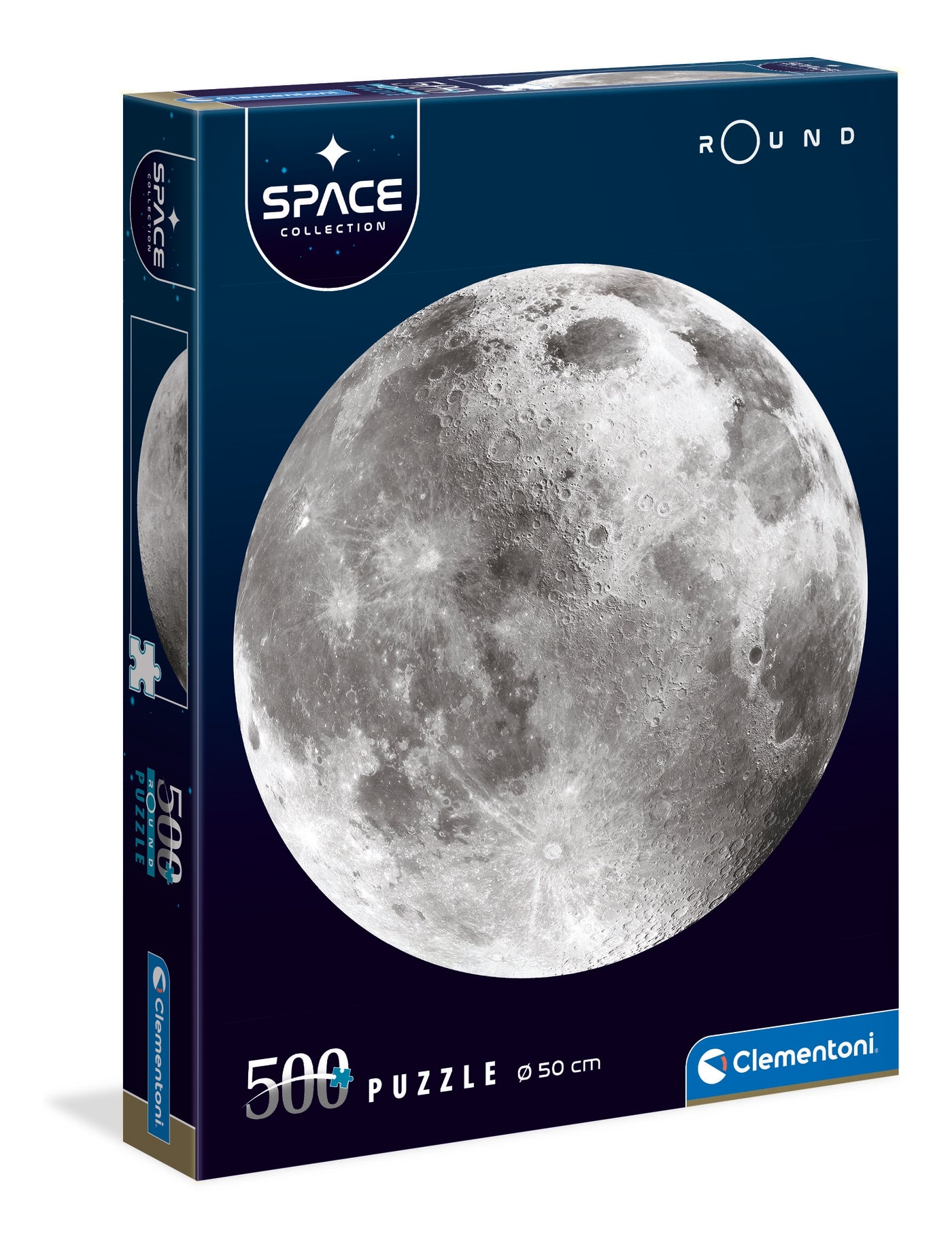 ירח, סדרת SPACE - פאזל 500 חלקים עגול CLEMENTONI