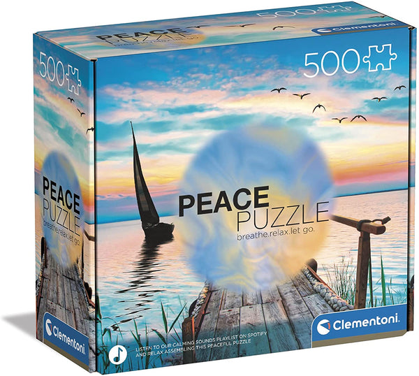 רוח מרחפת על המים, סדרת Peace Puzzle - פאזל 500 חלקים CLEMENTONI
