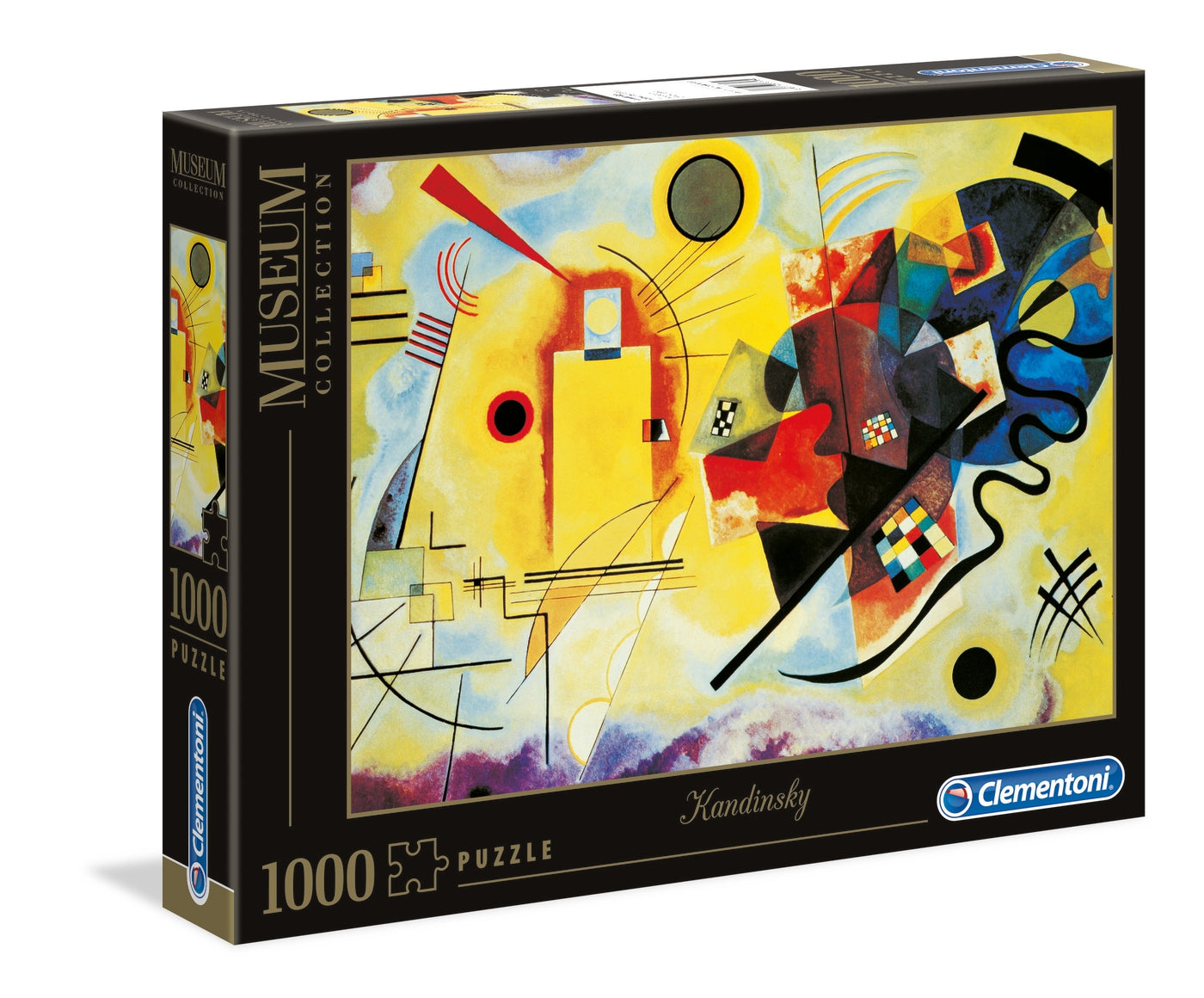 קאנדינסקי: צהוב, אדום, כחול - פאזל 1000 חלקים CLEMENTONI