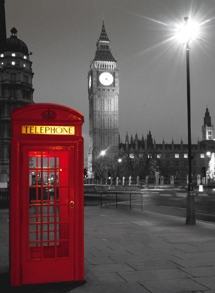 פאזל 500 חל' - תא טלפון אדום בלונדון